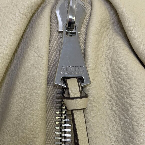 Aimee Kestenberg Bone Leather Backpack With Front Zipper & Adjustable Straps main image 4